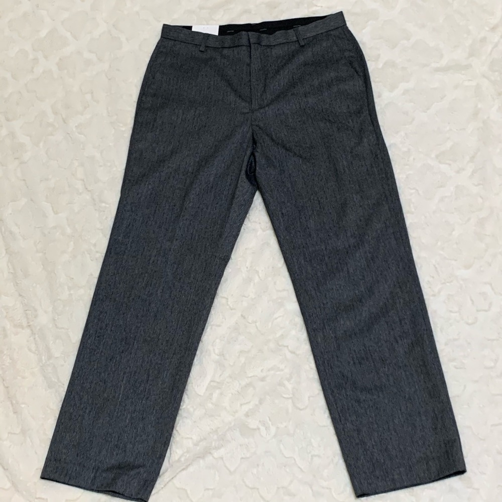 NWT Calvin Klein straight fit gray dress pants